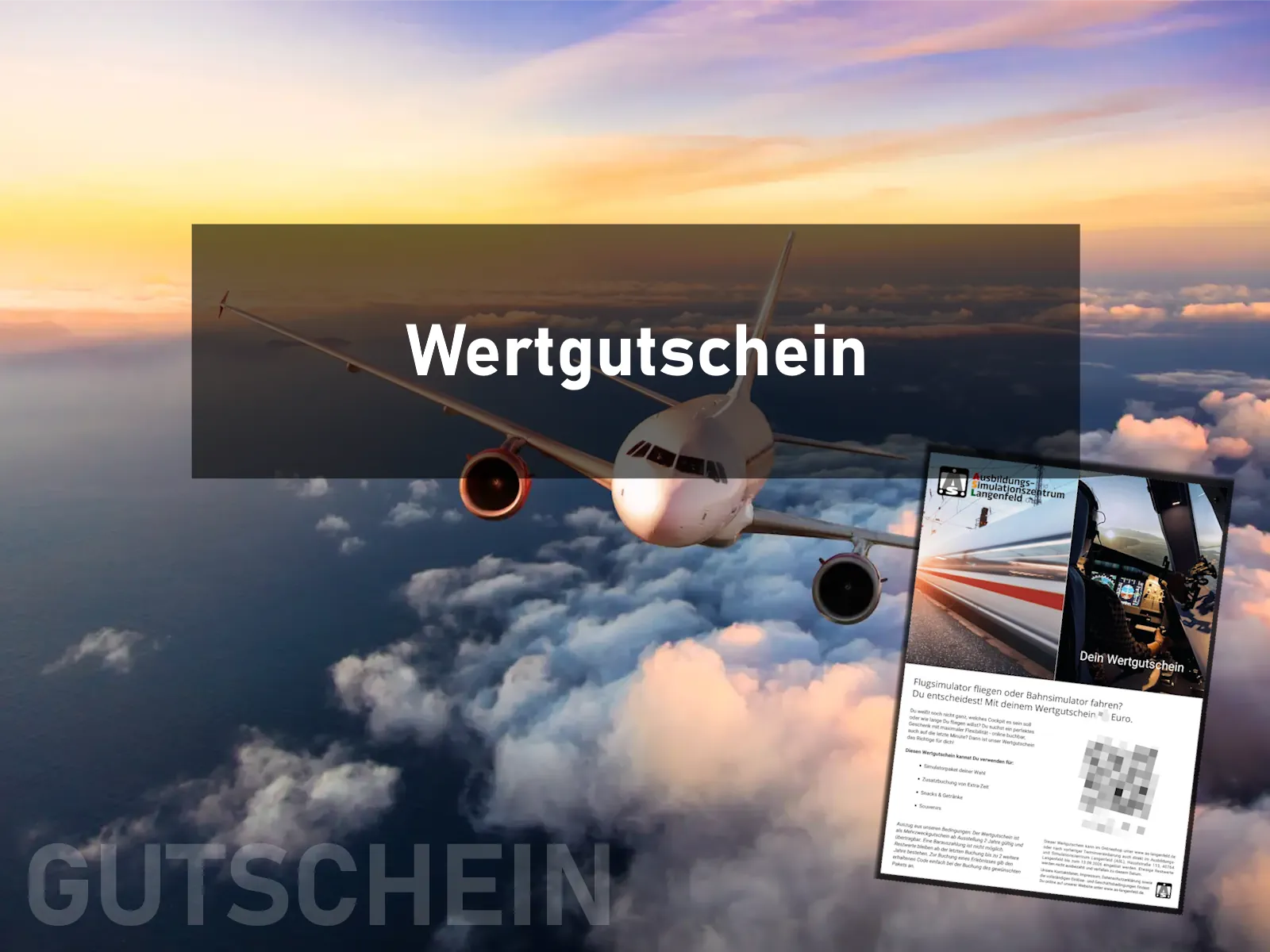 Flugsimulator-Gutschein