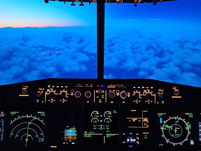 Über den Wolken im A320 Simulator