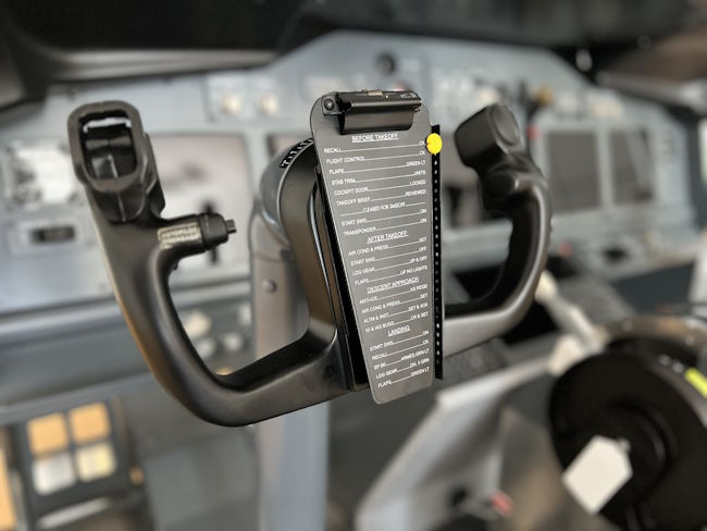Yoke des Boeing 737 Simulators